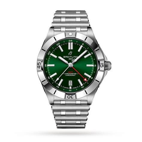 breitling chronomat green face|Breitling Chronomat 40mm men's watch.